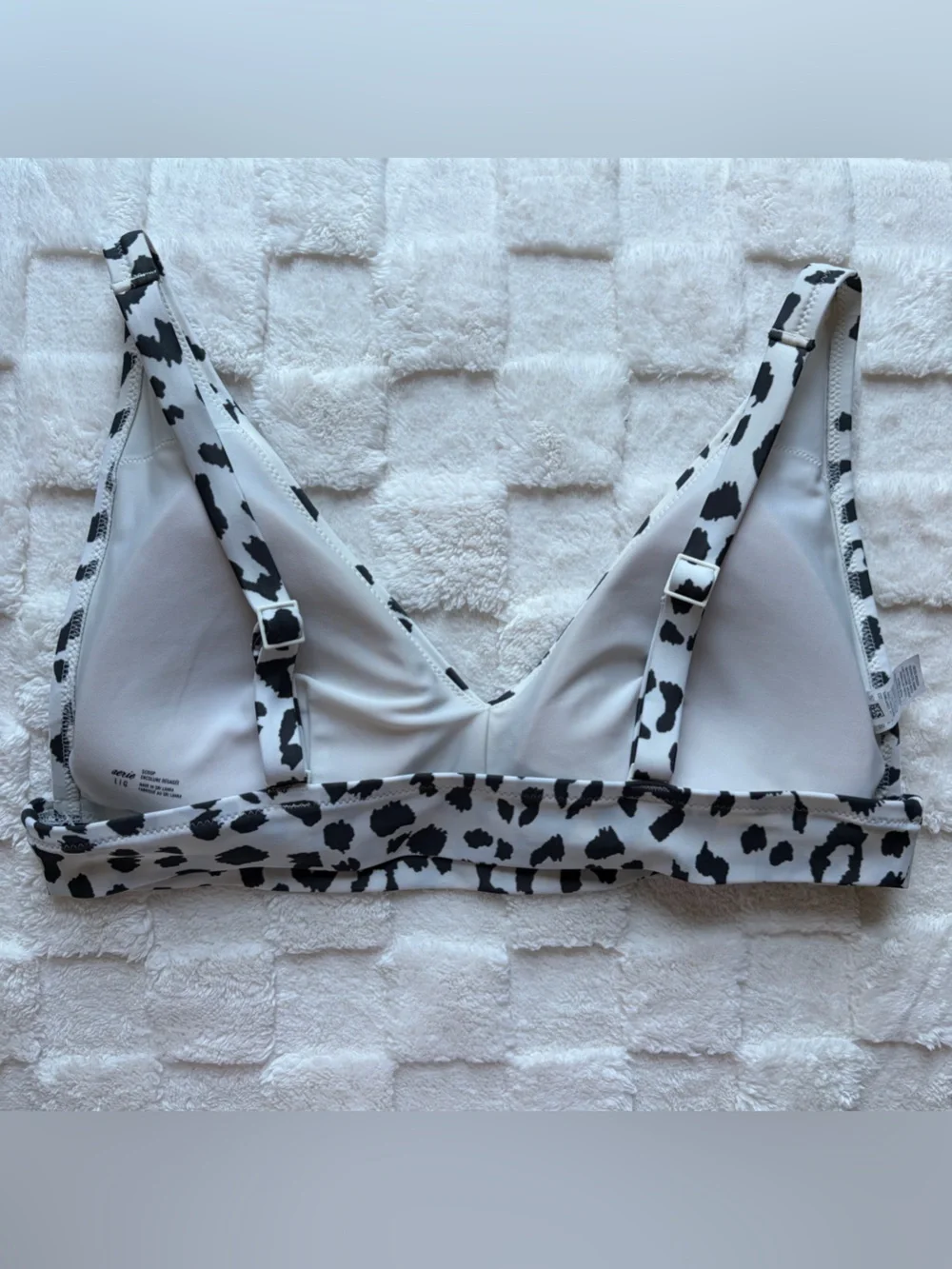 Black & White Leopard Print Bikini Set
